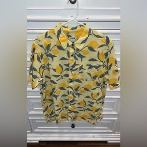 Hurley Yellow Lemon Print Men's Shirt